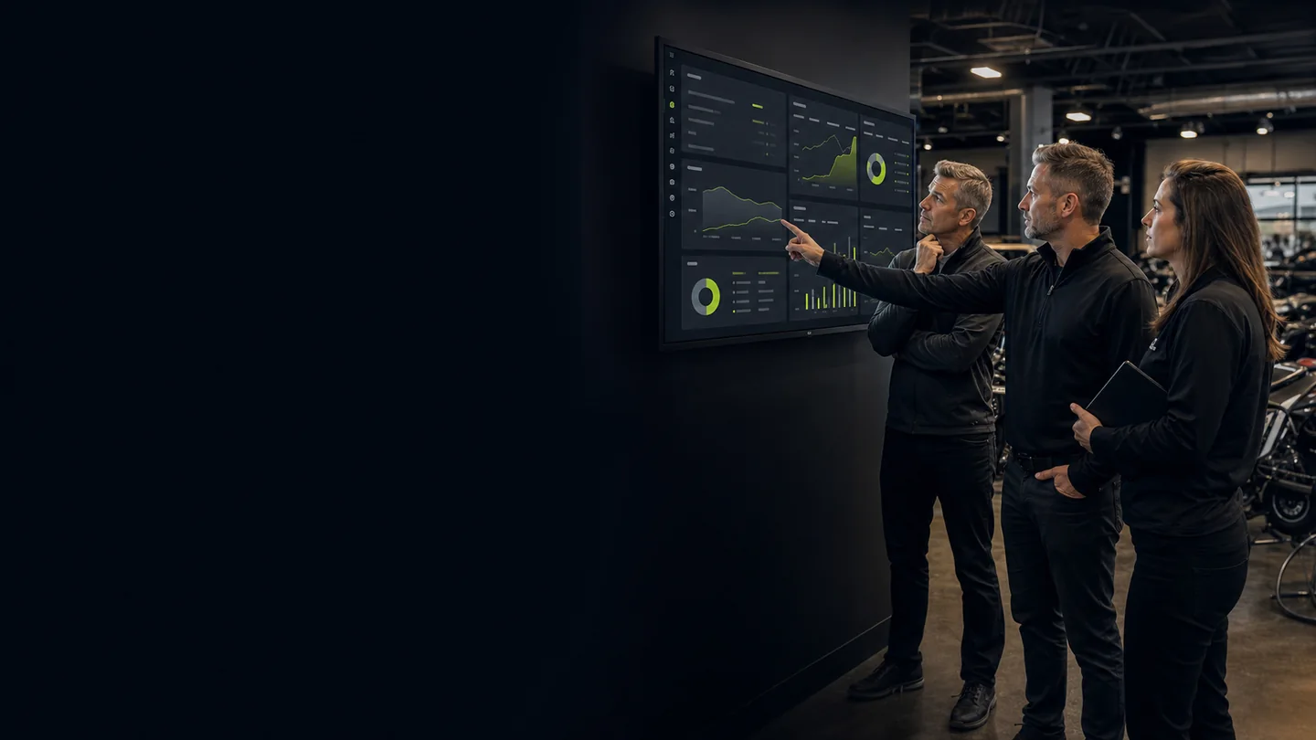 Dealer group reviewing paid-media and lead performance